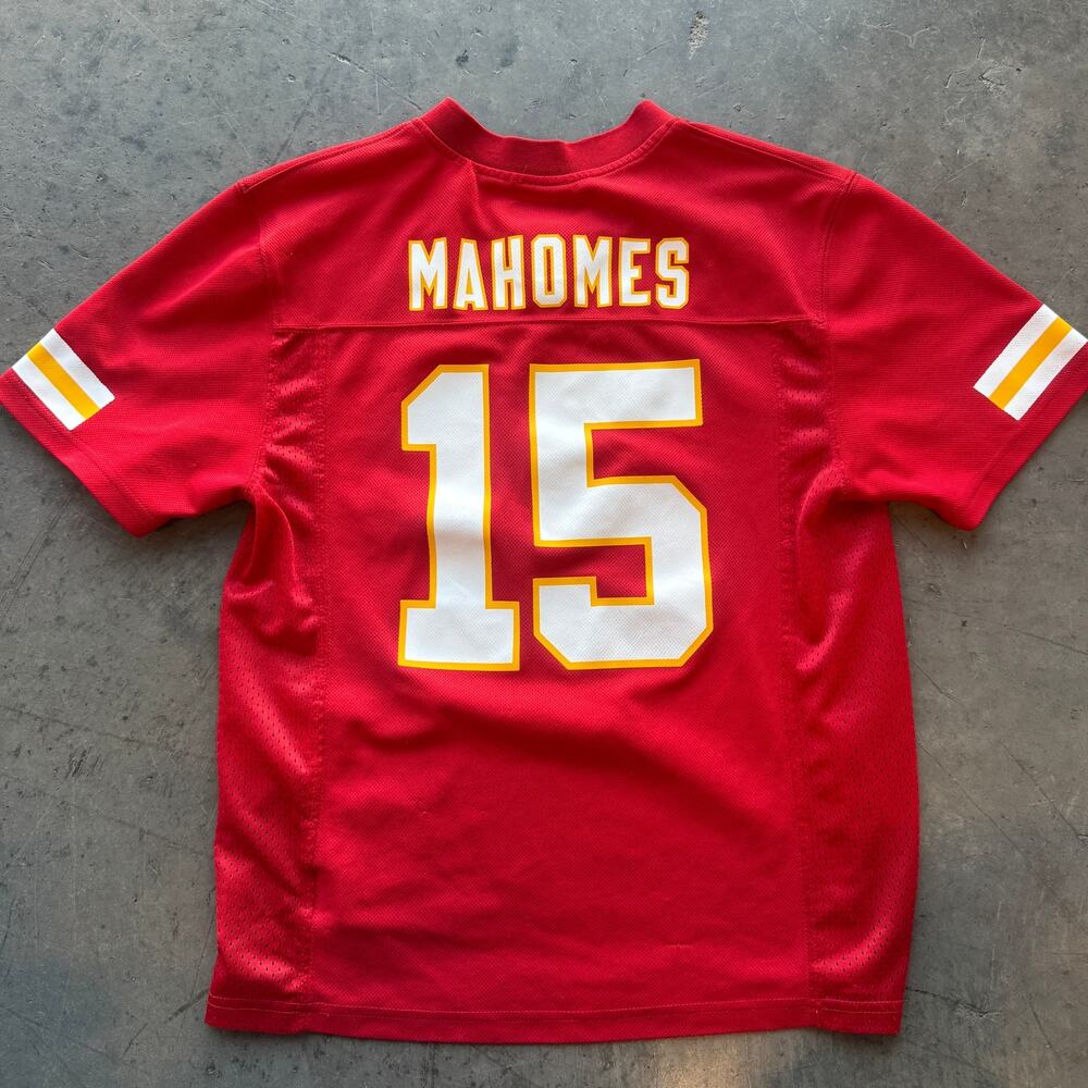 Vintage Y2K Patrick Mahomes Red Kansas City Chiefs NFL Football Jersey YM